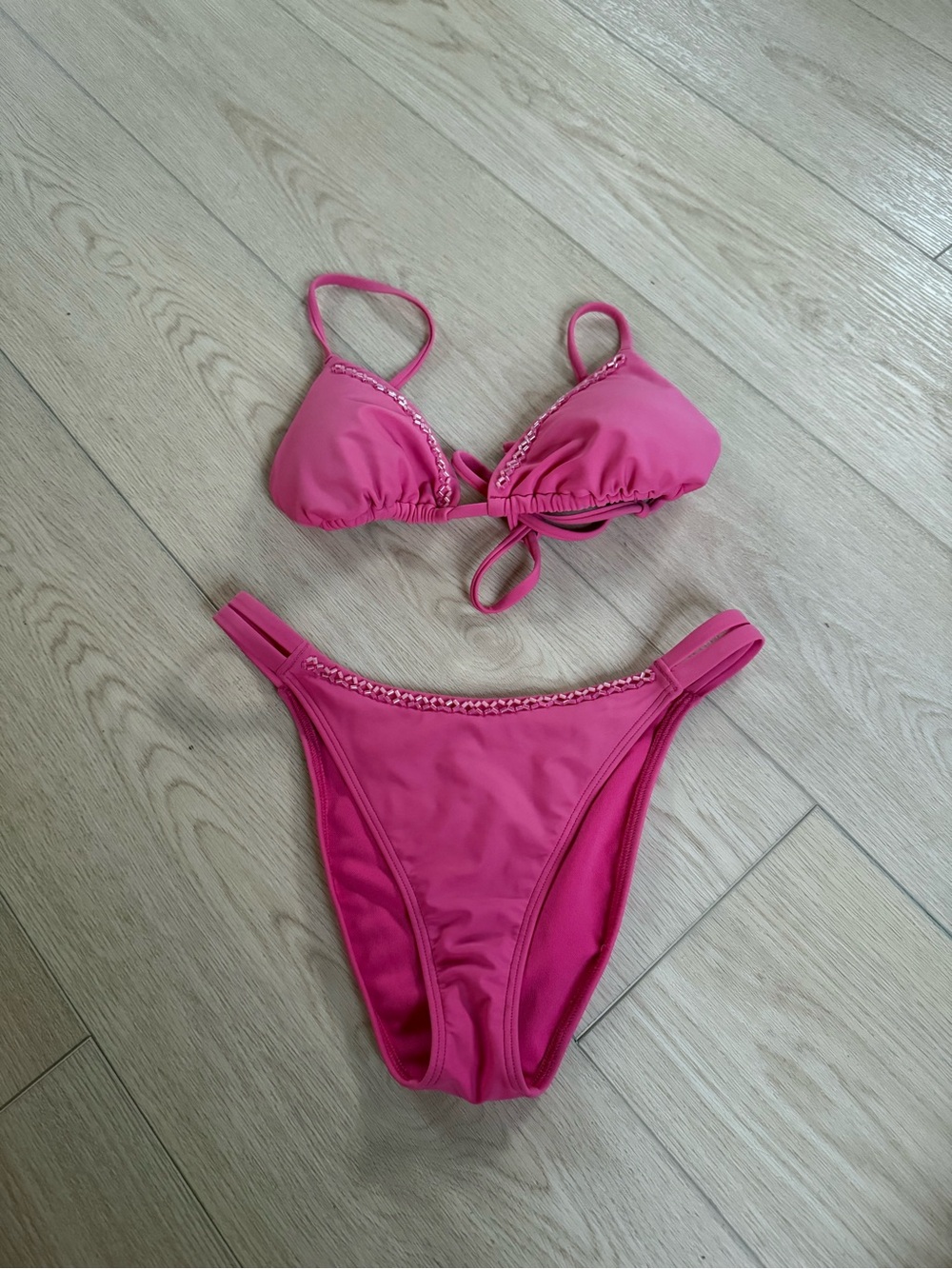 Pink hollister bikini